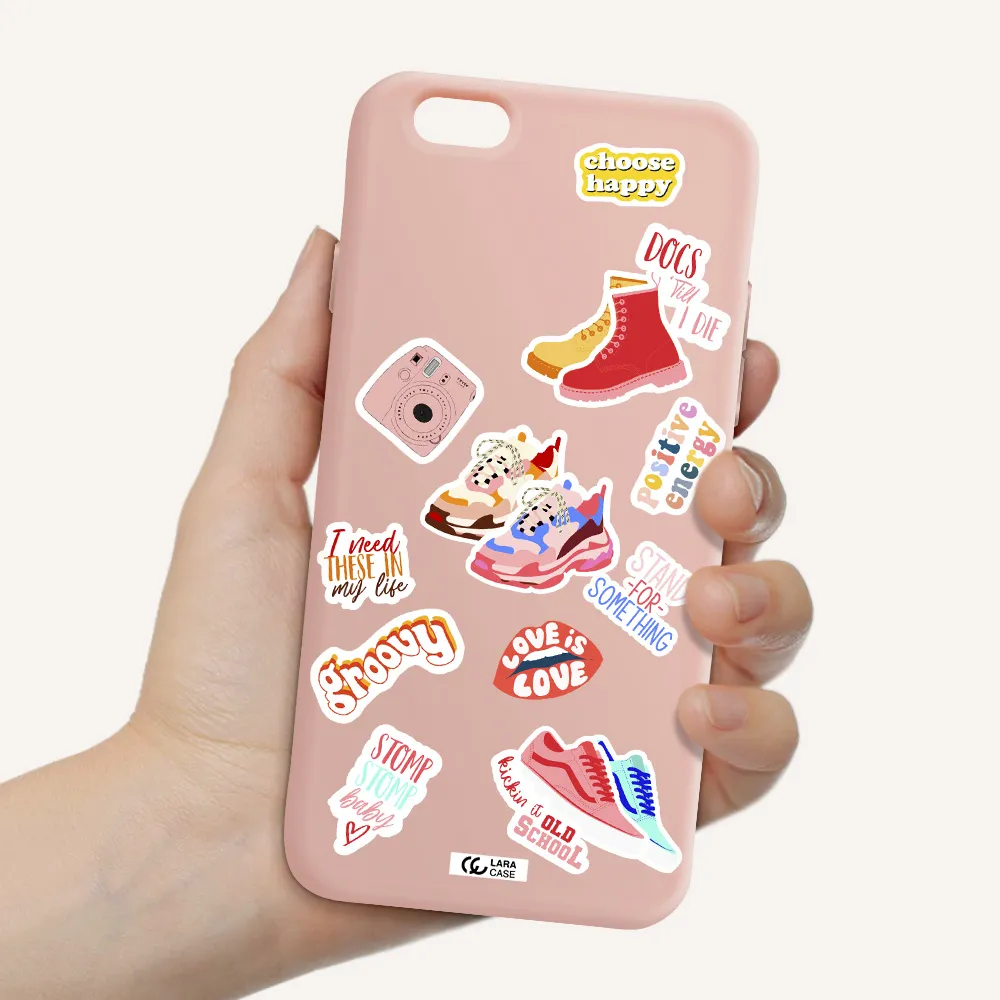 Positive Energy Apple iPhone 6 Silicone pastel pink Case