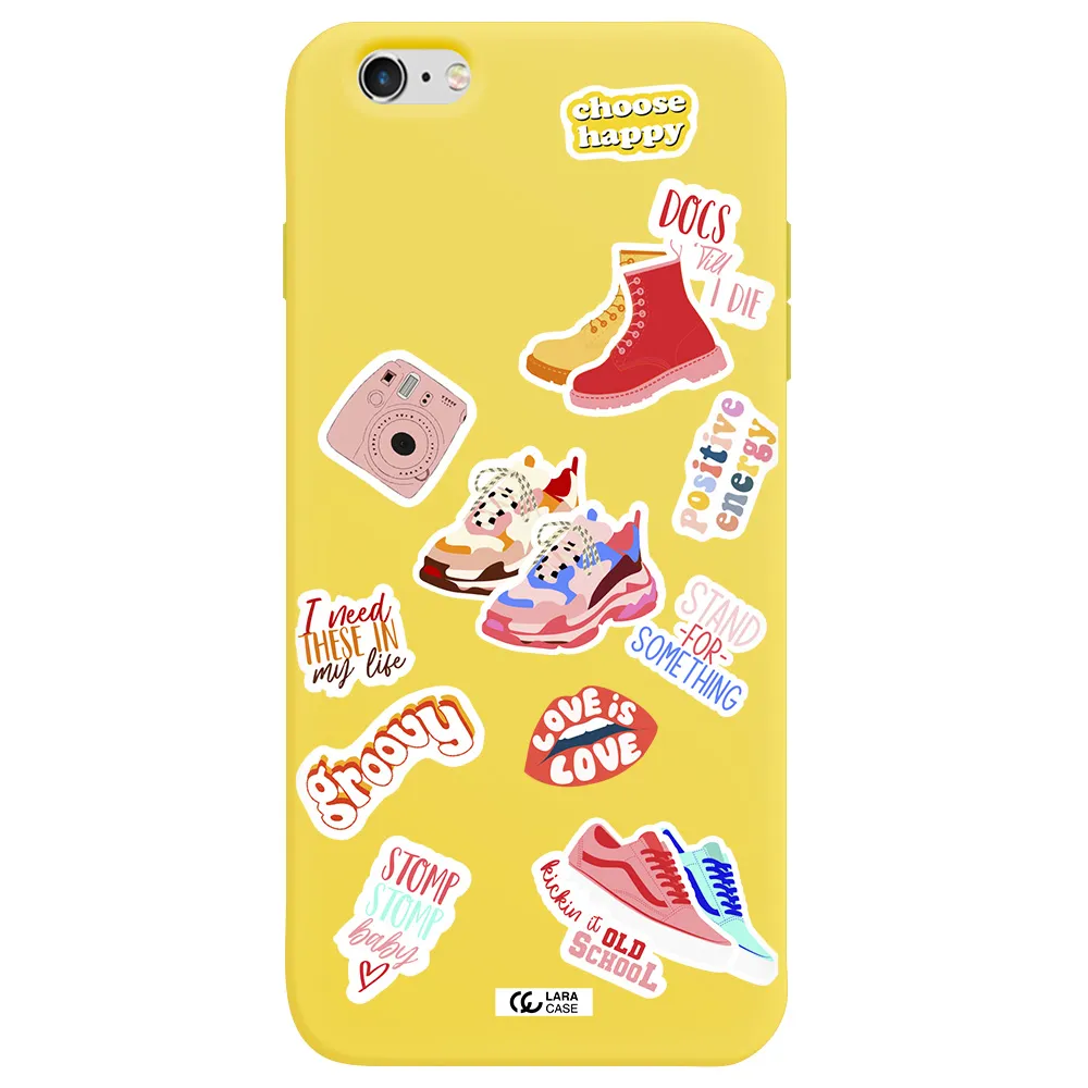 Positive Energy Apple iPhone 6S Silicone canary yellow Case