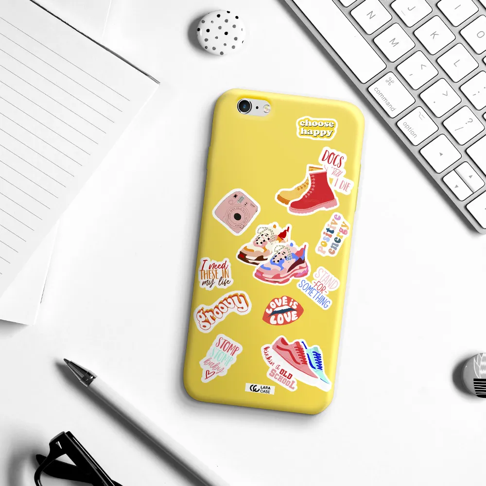 Positive Energy Apple iPhone 6S Silicone canary yellow Case