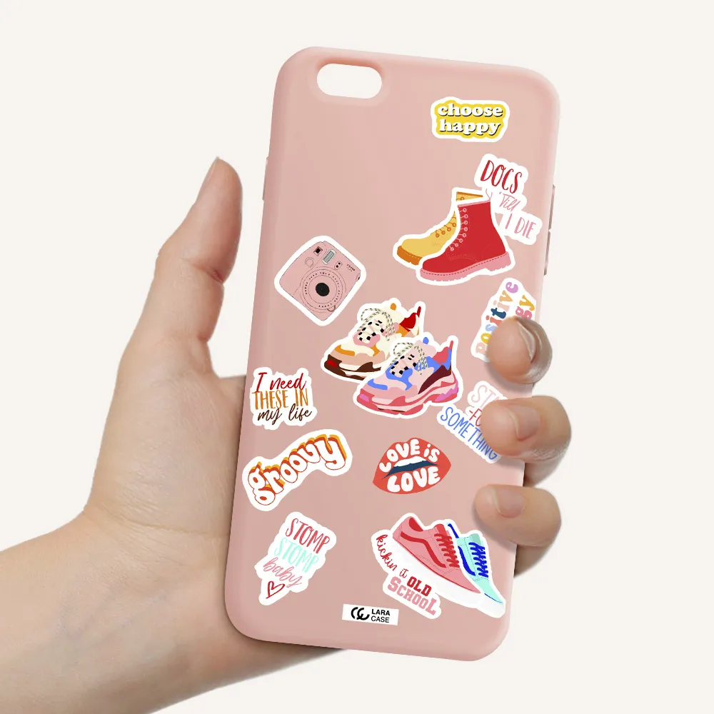 Positive Energy Apple iPhone 6S Silicone pastel pink Case