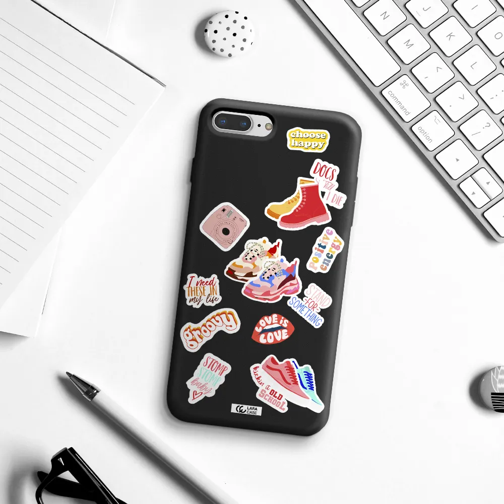 Positive Energy Apple iPhone 7 plus Silicone black Case