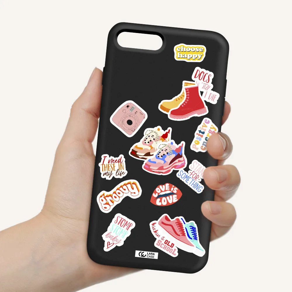 Positive Energy Apple iPhone 8 plus Silicone black Case