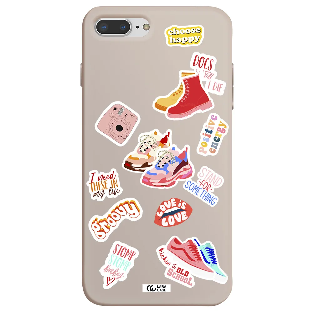 Positive Energy Apple iPhone 8 plus Silicone Stone Case