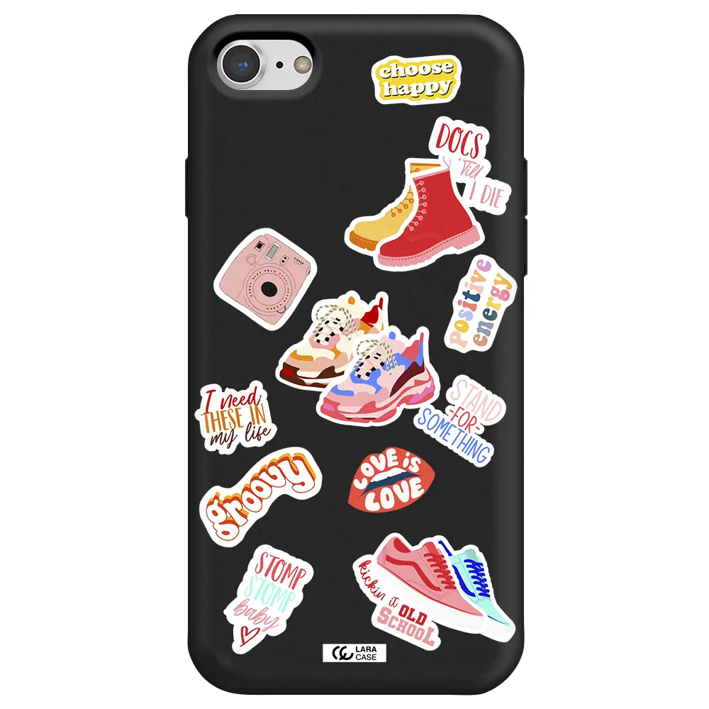 Positive Energy Apple iPhone 8 Silicone black Case