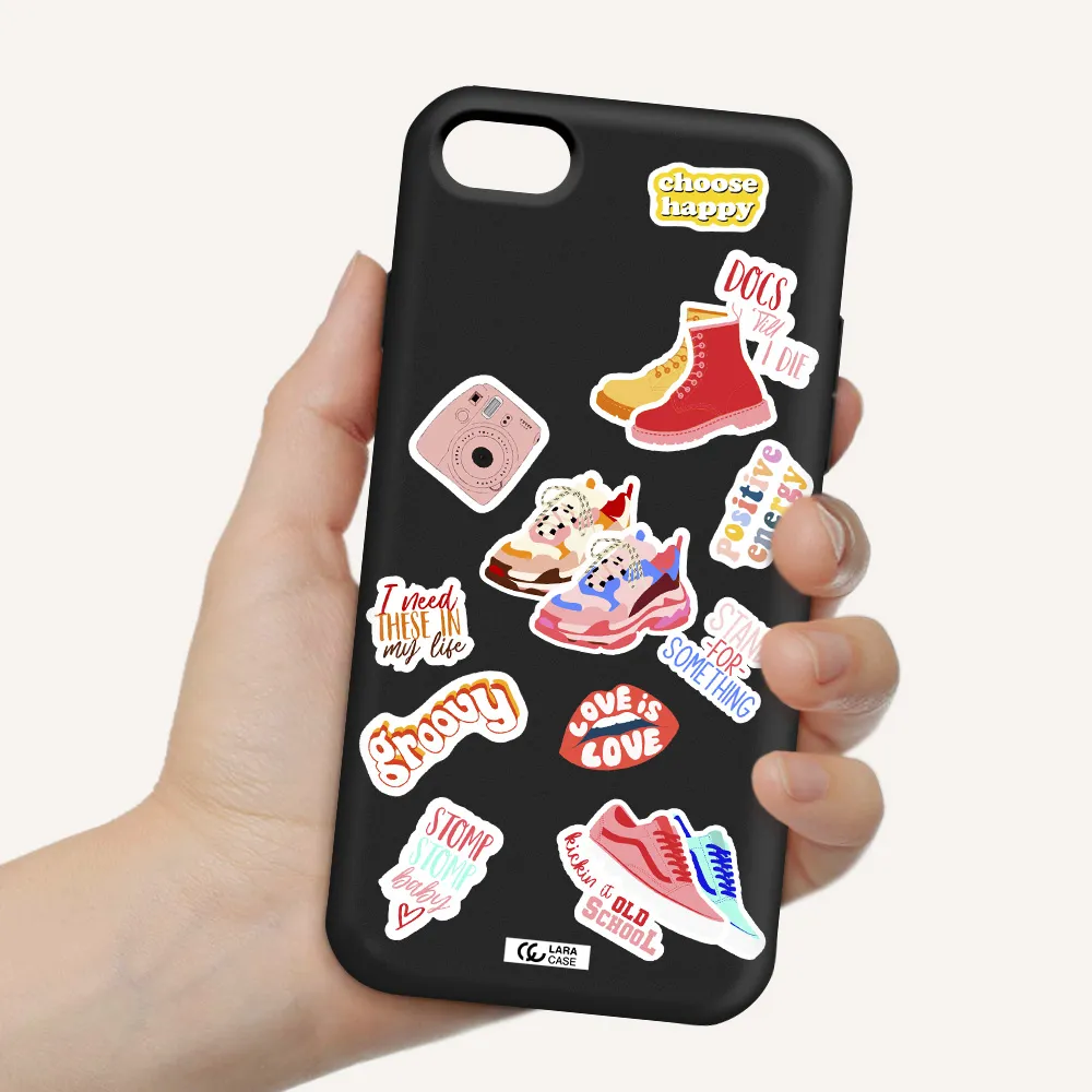 Positive Energy Apple iPhone 8 Silicone black Case