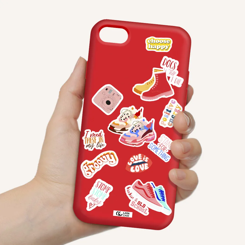 Positive Energy Apple iPhone 8 Silicone Imperial Red Case