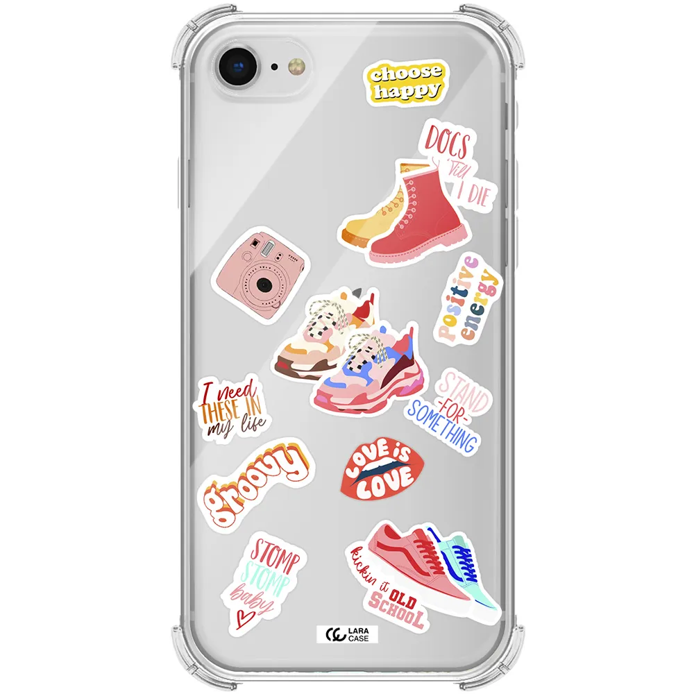 Positive Energy Apple iPhone se 2020 Clear PC Case