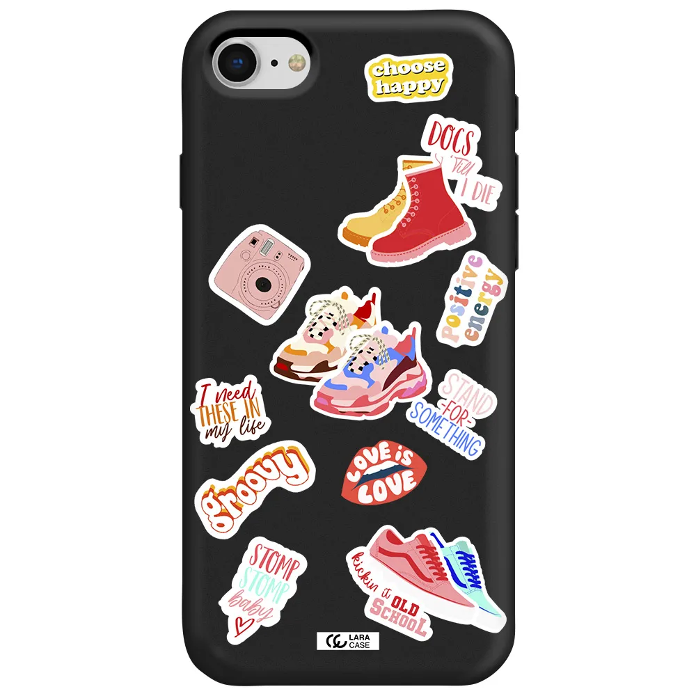 Positive Energy Apple iPhone se 2020 Silicone black Case