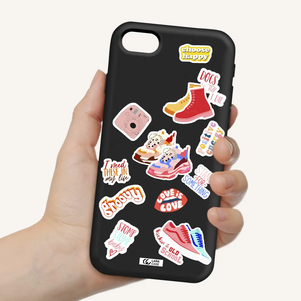 Positive Energy Apple iPhone se 2020 Silicone black Case