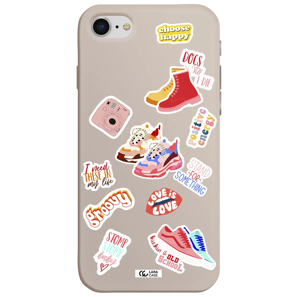 Positive Energy Apple iPhone se 2020 Silicone Stone Case