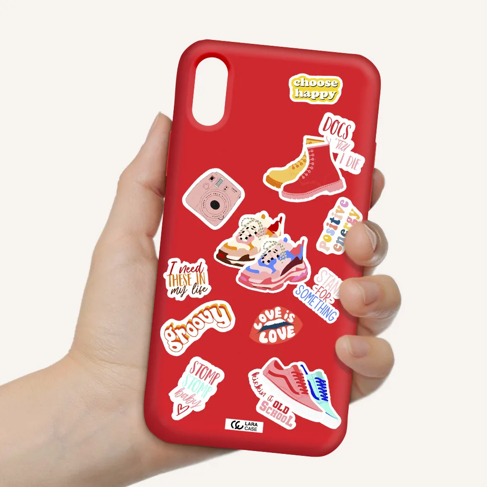 Positive Energy Apple iPhone X Silicone Imperial Red Case