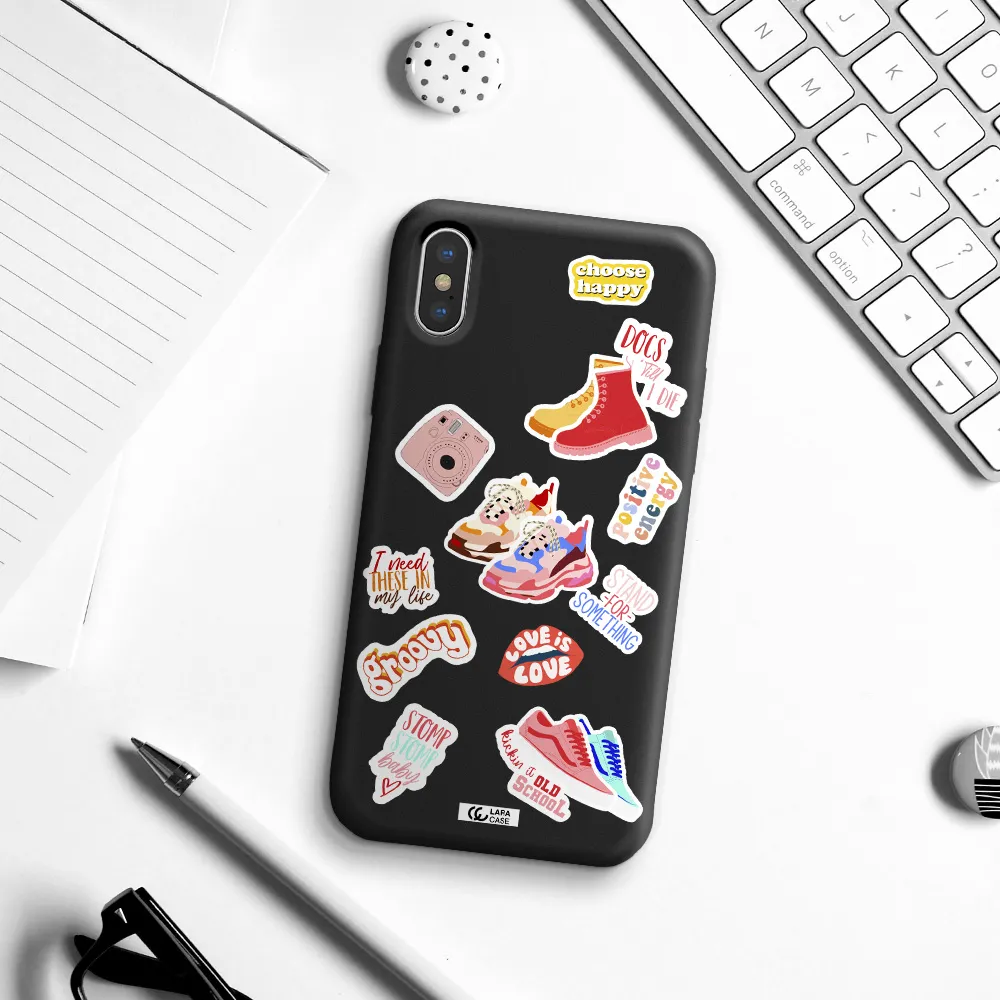 Positive Energy Apple iPhone XS Silicone black Case