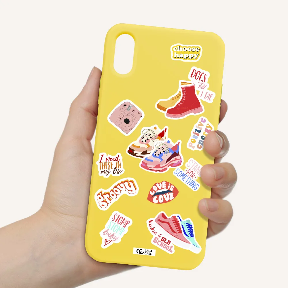 Positive Energy Apple iPhone XS Silicone canary yellow Case