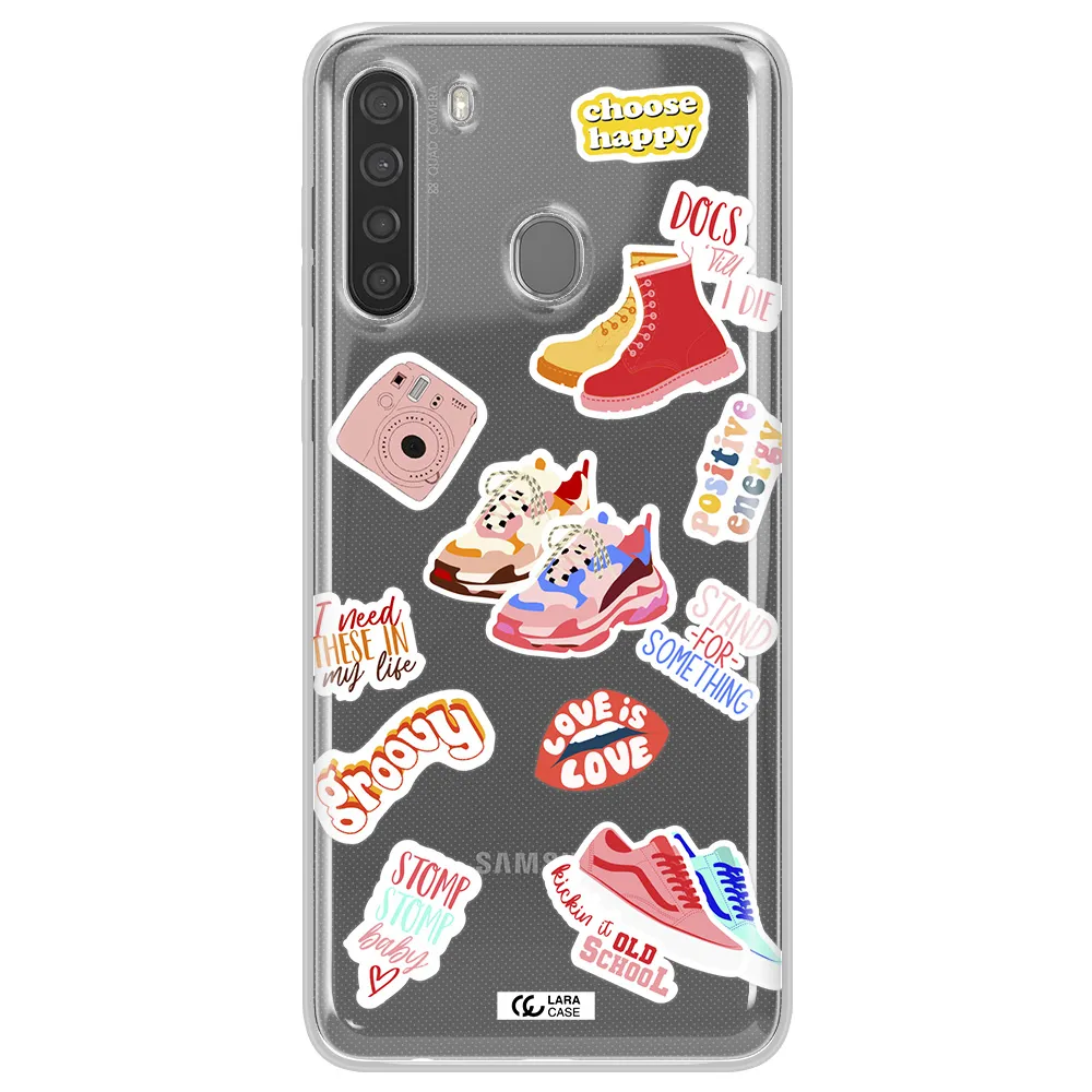 Positive Energy Samsung A21 Clear TPU Case