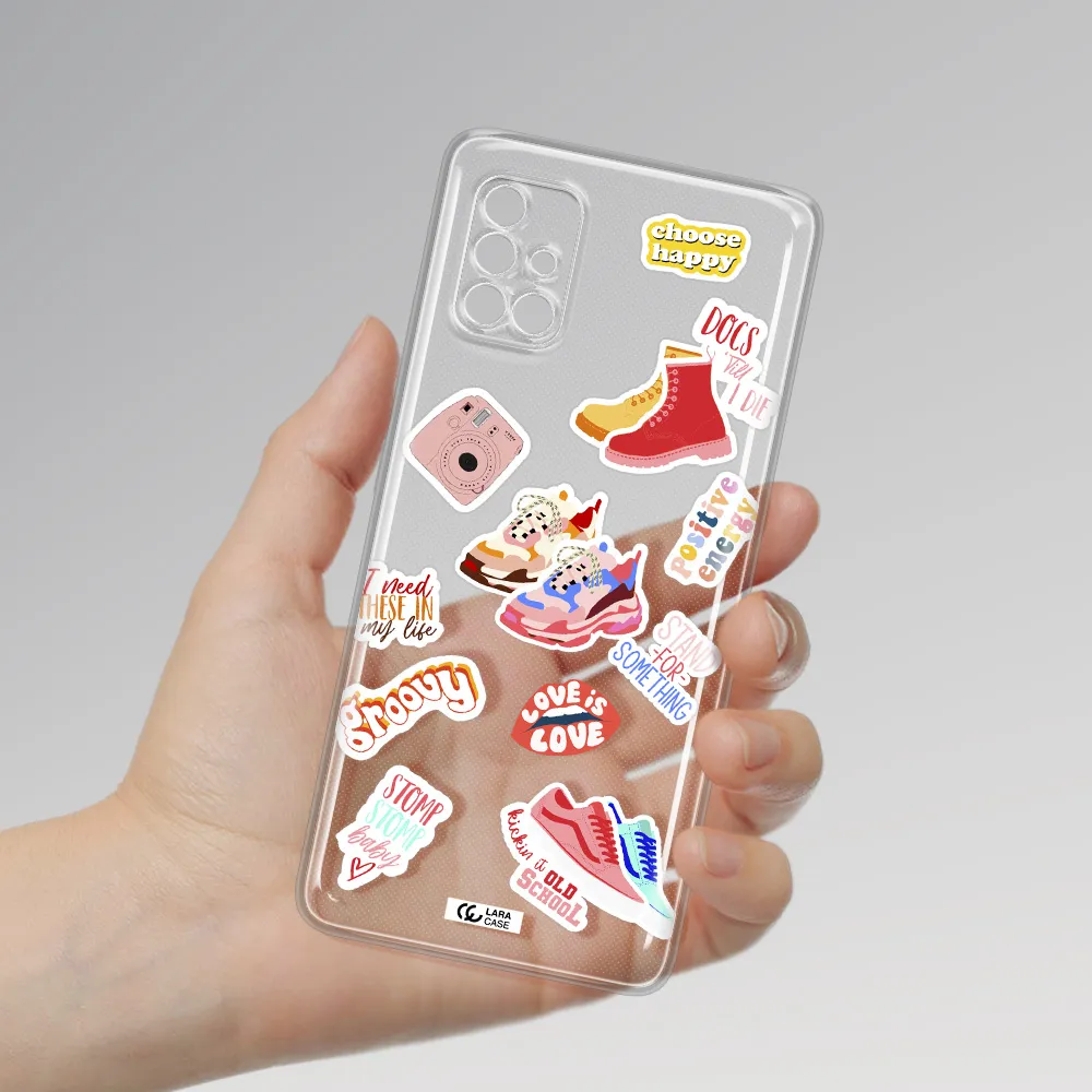 Positive Energy Samsung A40S Clear Tpu Case