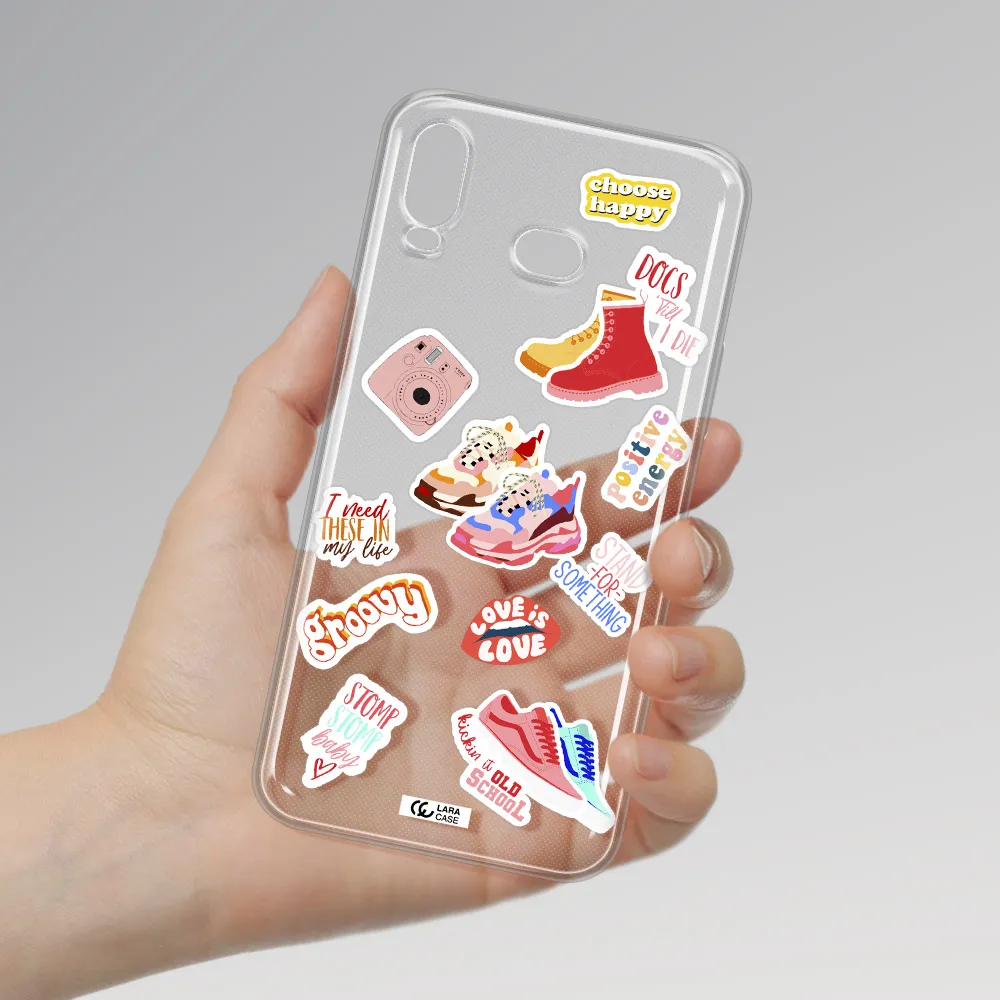 Positive Energy Samsung A6S Clear TPU Case