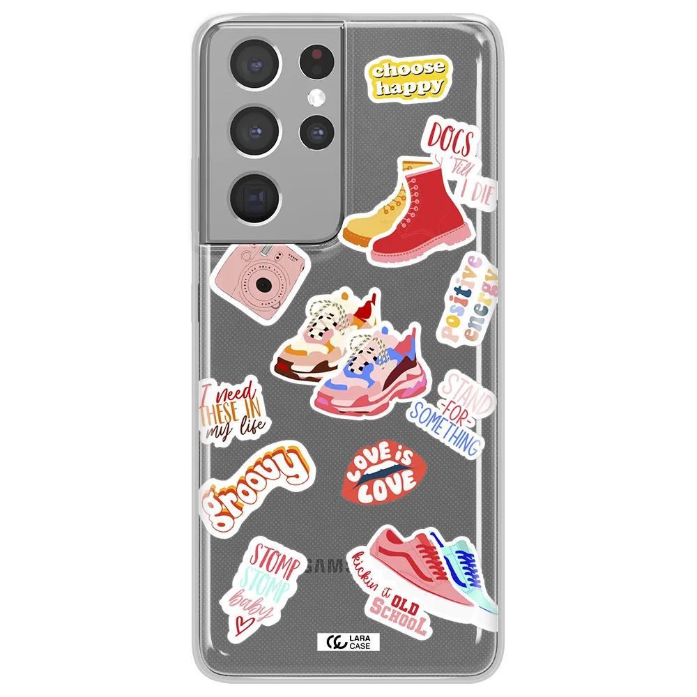 Positive Energy Samsung S21 Ultra Clear TPU Case