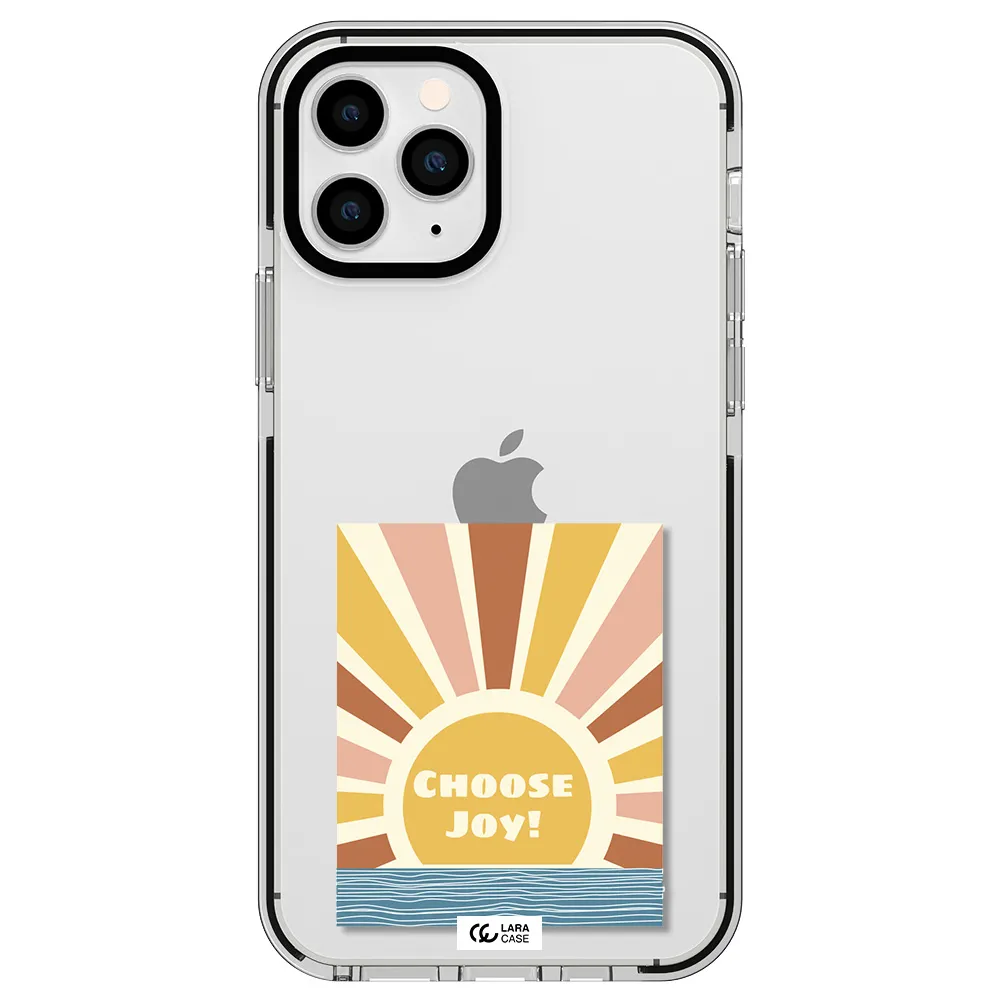 Sunshine Apple iPhone 11 pro max impact black border Case