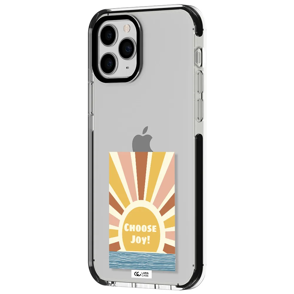 Sunshine Apple iPhone 11 pro max impact black border Case