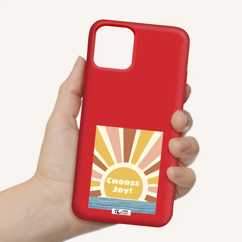 Sunshine Apple iPhone 11 pro max Silicone Imperial Red Case