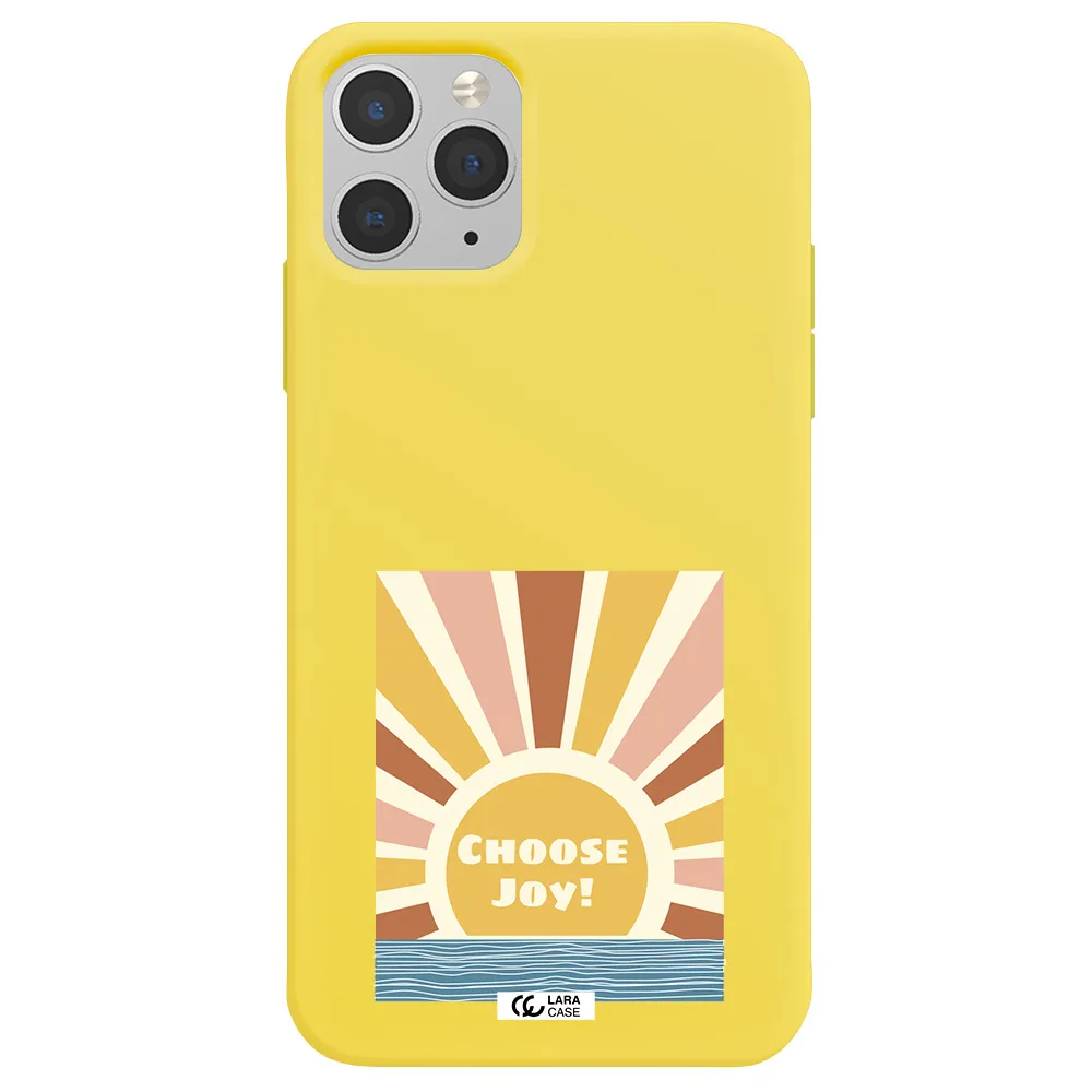 Sunshine Apple iPhone 11 pro Silicone canary yellow Case