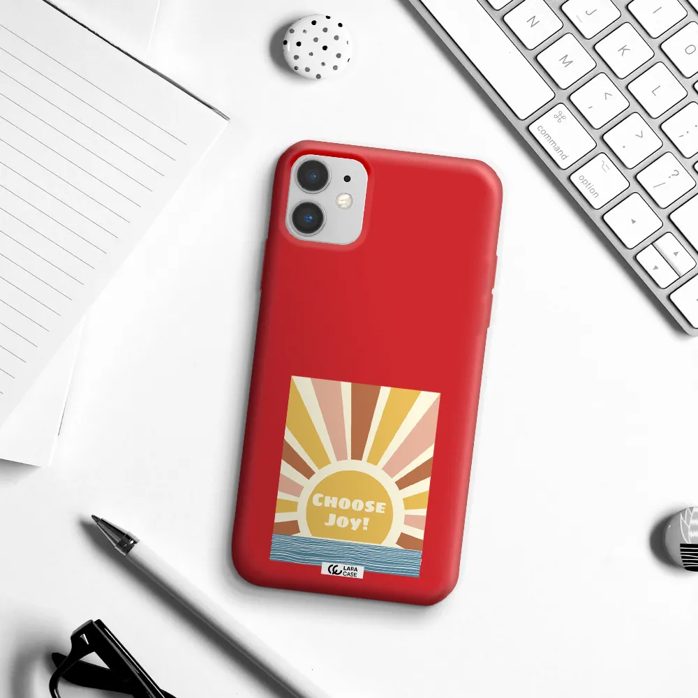 Sunshine Apple iPhone 11 Silicone Imperial Red Case