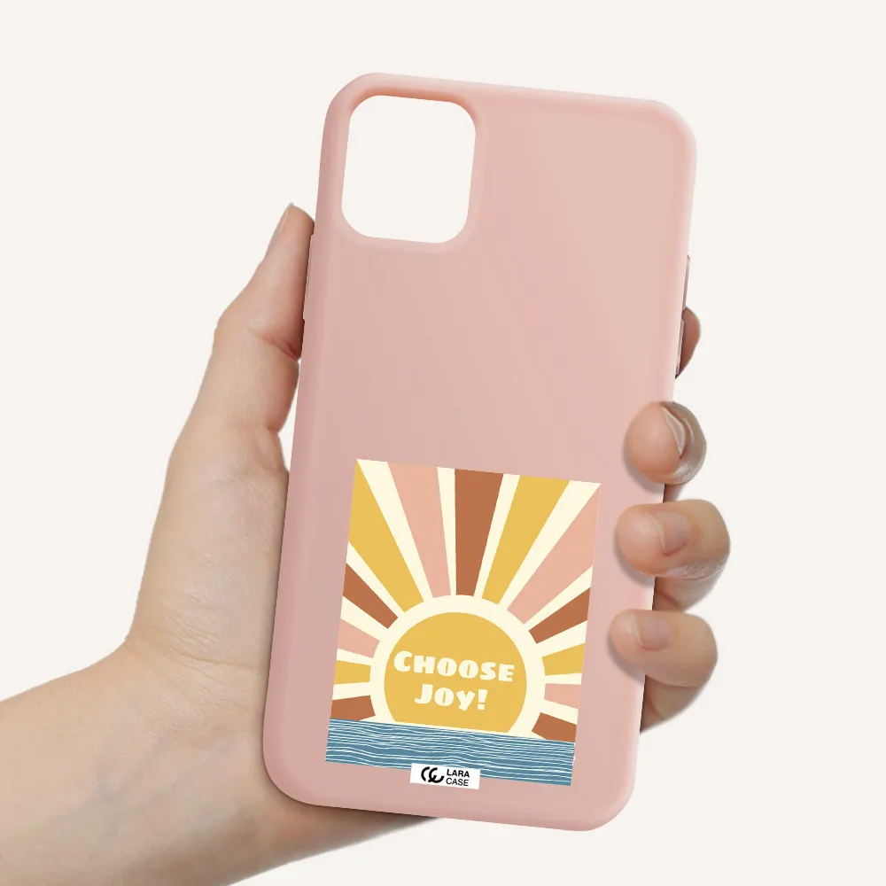 Sunshine Apple iPhone 11 Silicone pastel pink Case