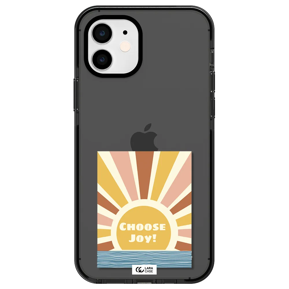 Sunshine Apple iPhone 12 impact Smoke Black Case