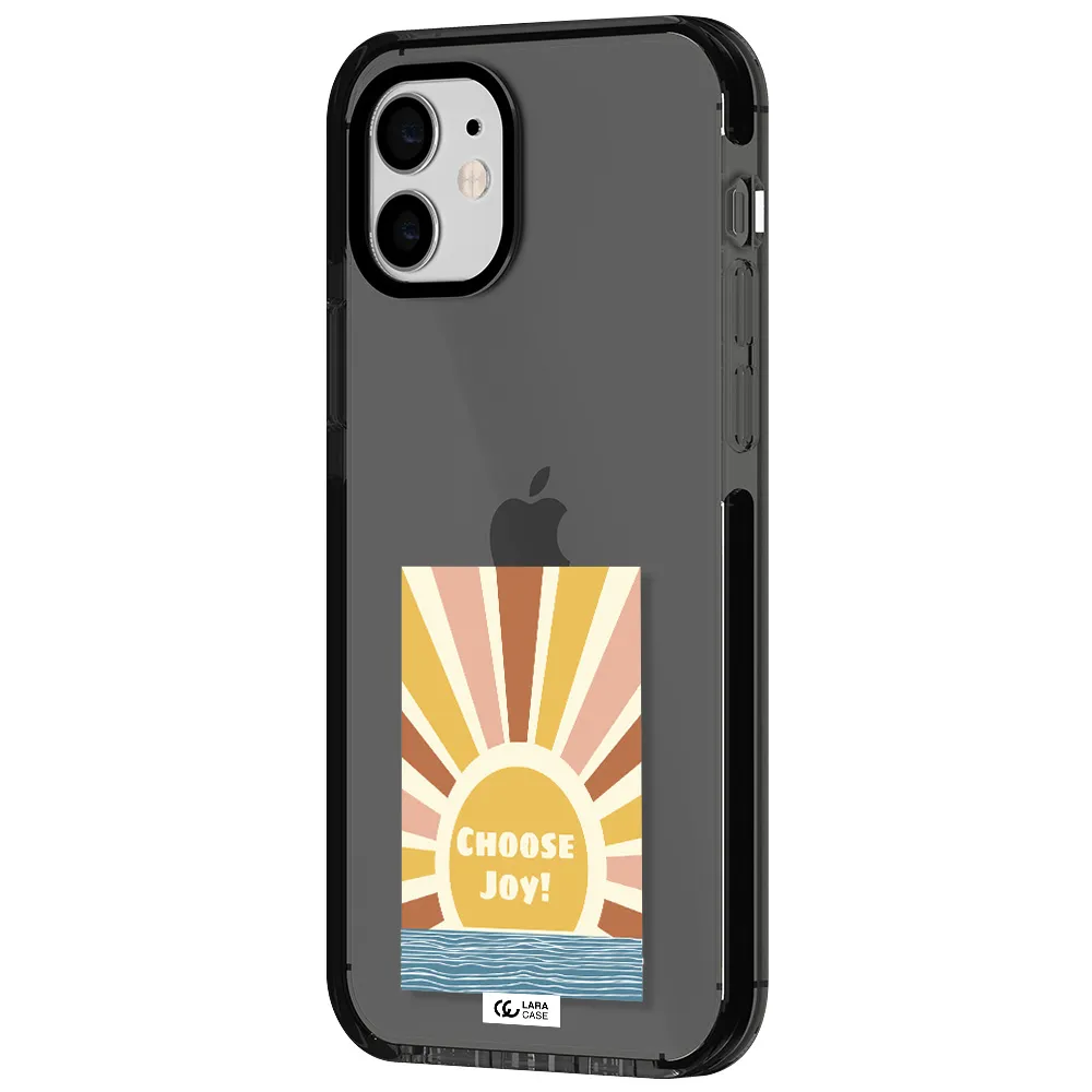 Sunshine Apple iPhone 12 impact Smoke Black Case