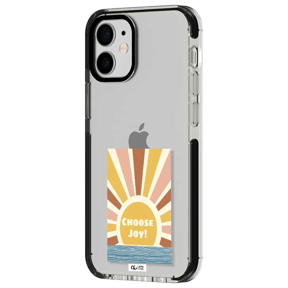 Sunshine Apple iPhone 12 mini impact black border Case
