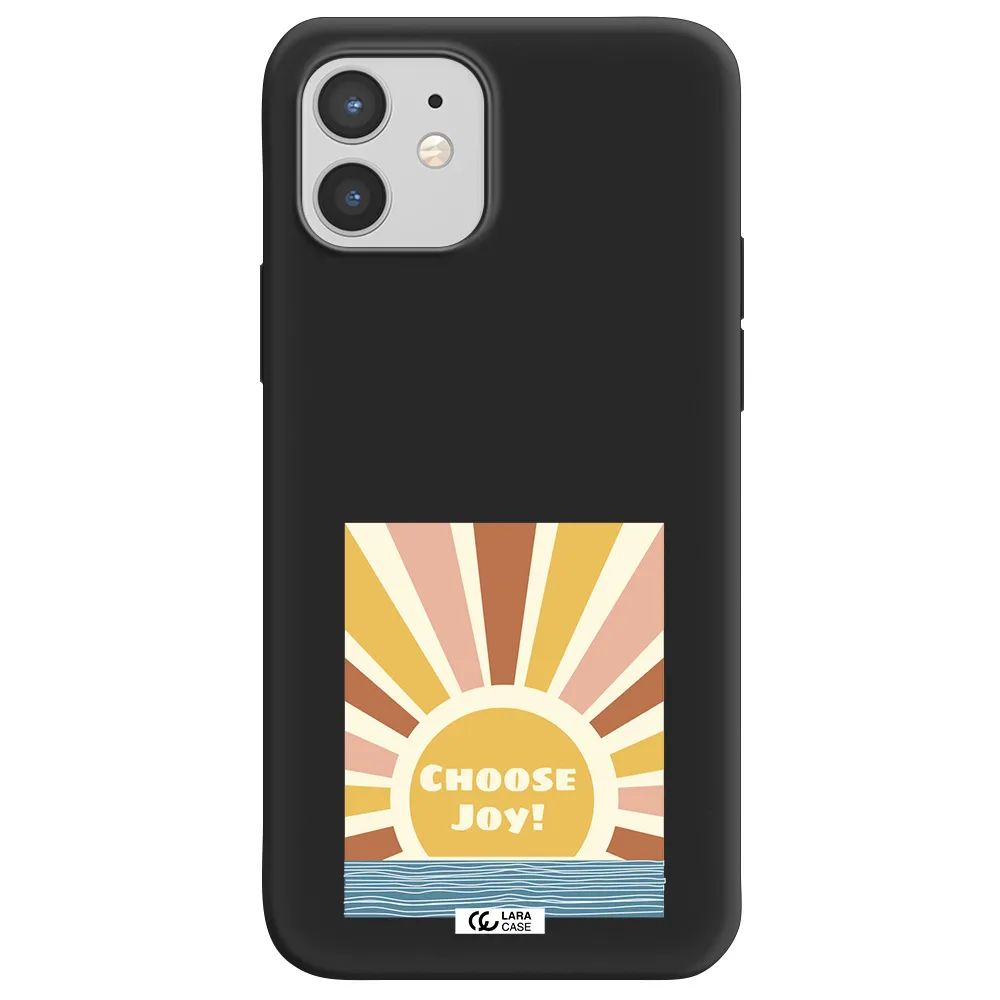 Sunshine Apple iPhone 12 mini Silicone black Case