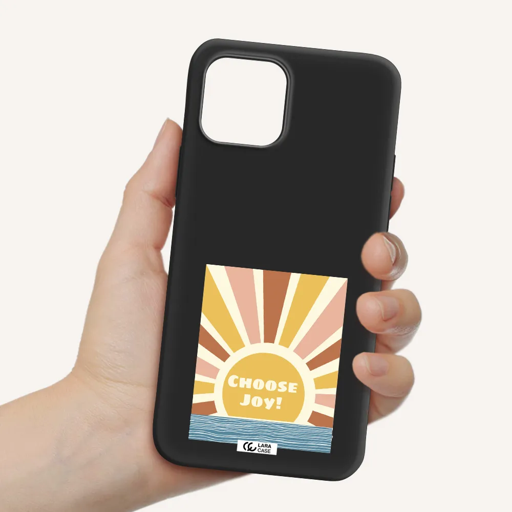 Sunshine Apple iPhone 12 mini Silicone black Case