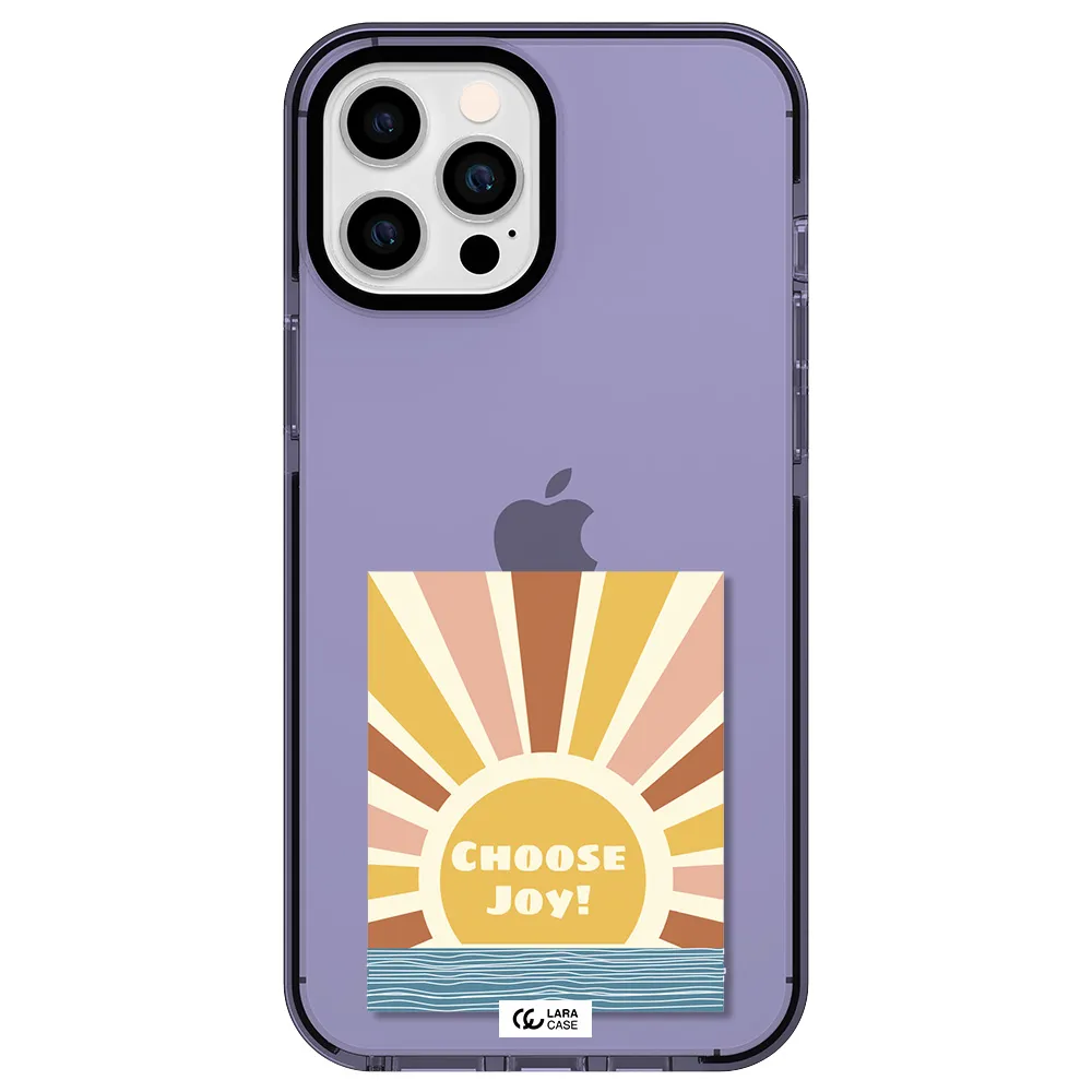 Sunshine Apple iPhone 12 pro max impact Lilac Case