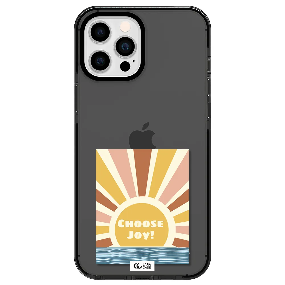 Sunshine Apple iPhone 12 pro max impact Smoke Black Case