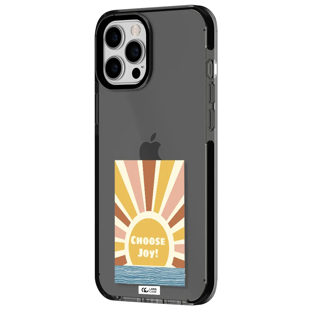 Sunshine Apple iPhone 12 pro max impact Smoke Black Case