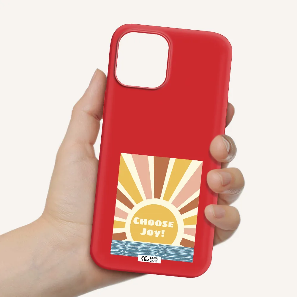 Sunshine Apple iPhone 12 pro max Silicone Imperial Red Case
