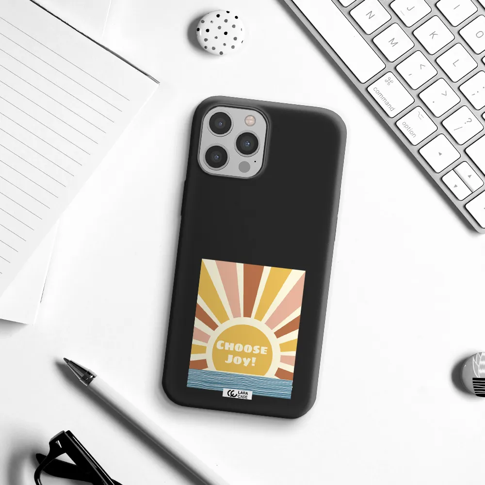 Sunshine Apple iPhone 12 pro Silicone black Case