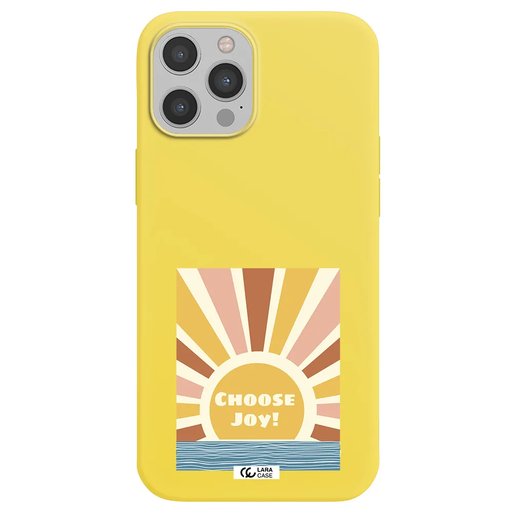 Sunshine Apple iPhone 12 pro Silicone canary yellow Case