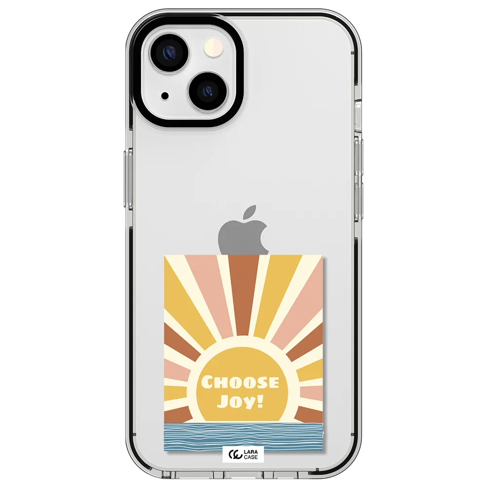 Sunshine Apple iPhone 13 impact black border Case