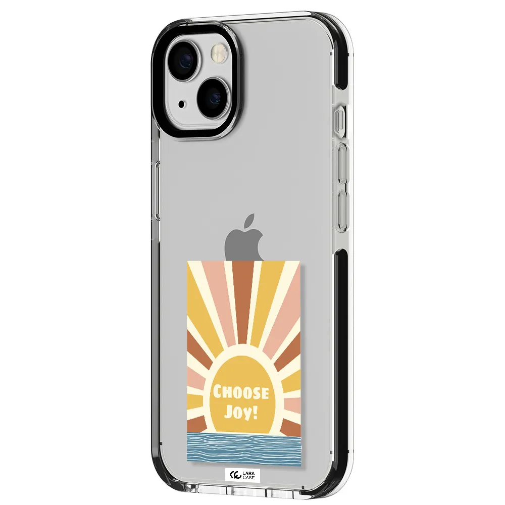 Sunshine Apple iPhone 13 impact black border Case