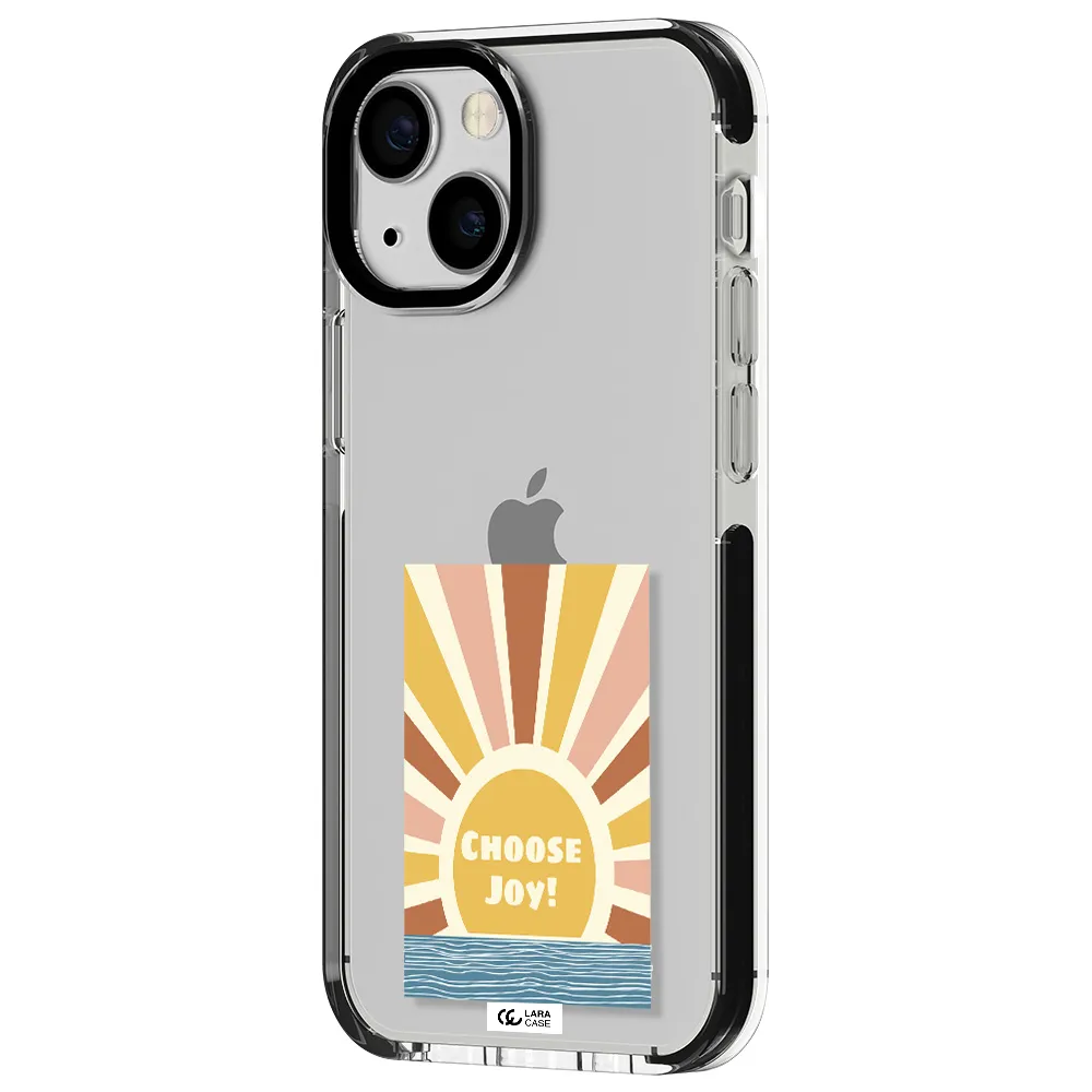 Sunshine Apple iPhone 13 mini impact black border Case