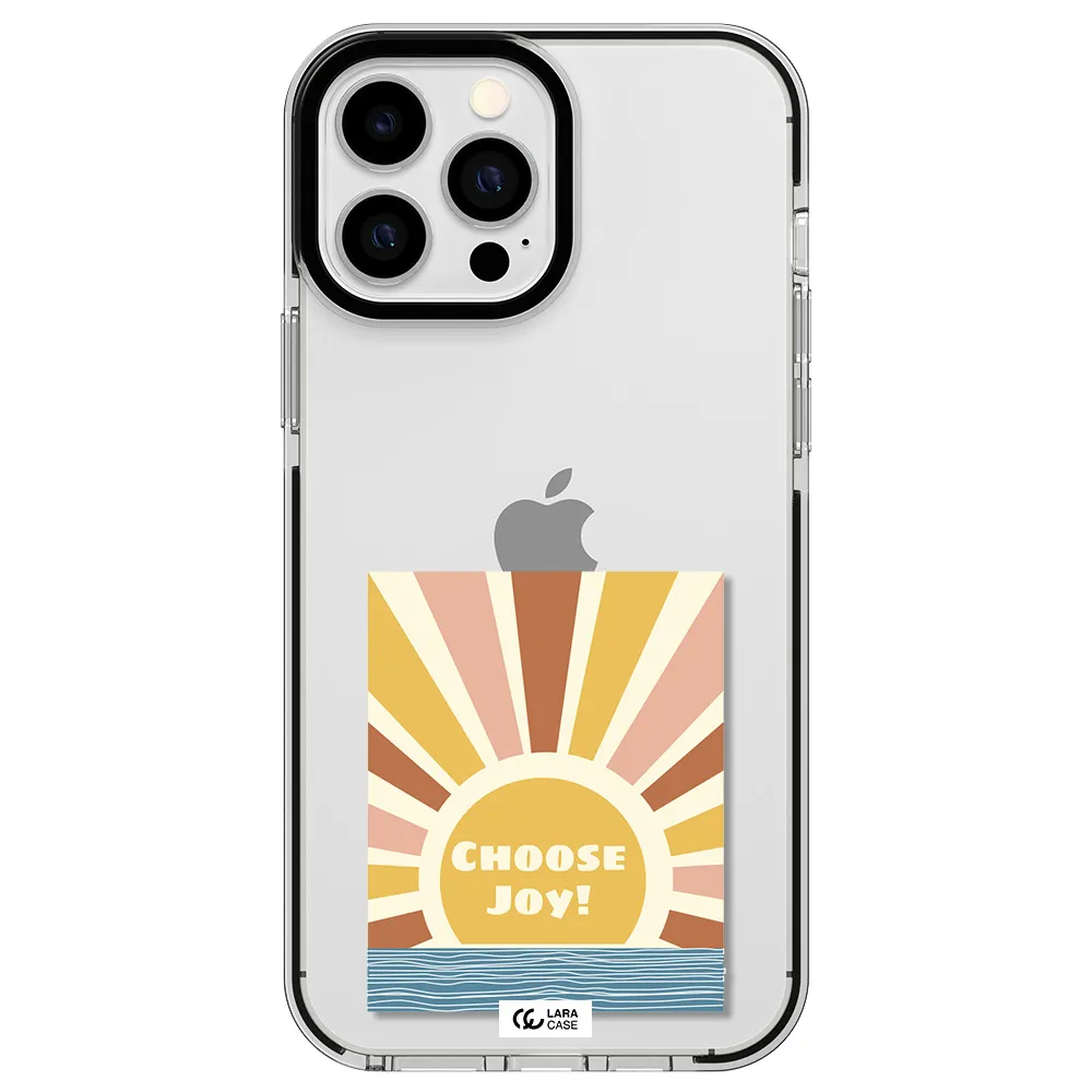 Sunshine Apple iPhone 13 Pro Max impact black border Case