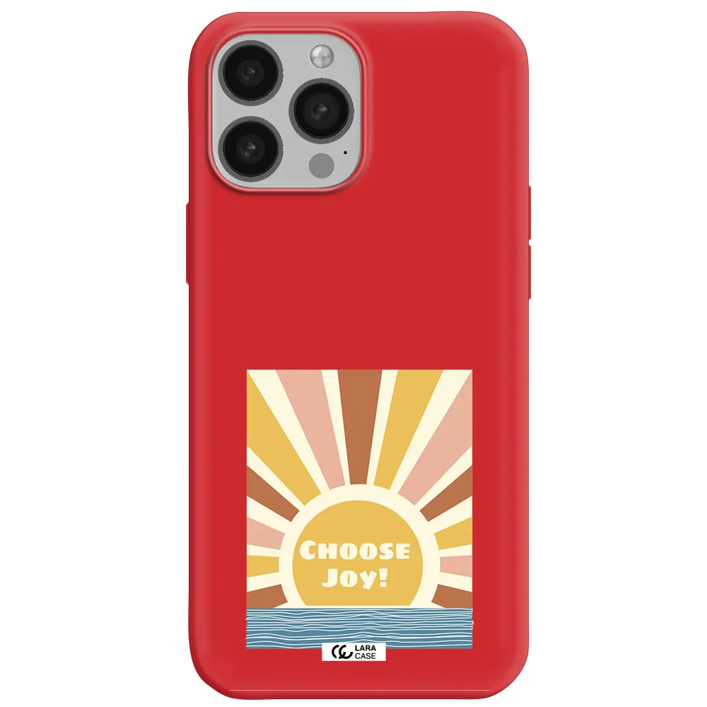 Sunshine Apple iPhone 13 Pro Max Silicone Imperial Red Case