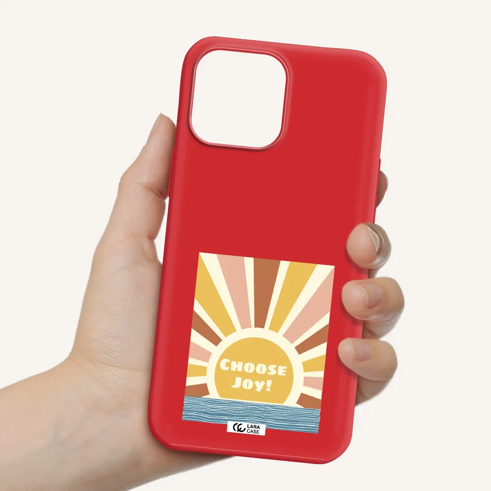 Sunshine Apple iPhone 13 Pro Max Silicone Imperial Red Case