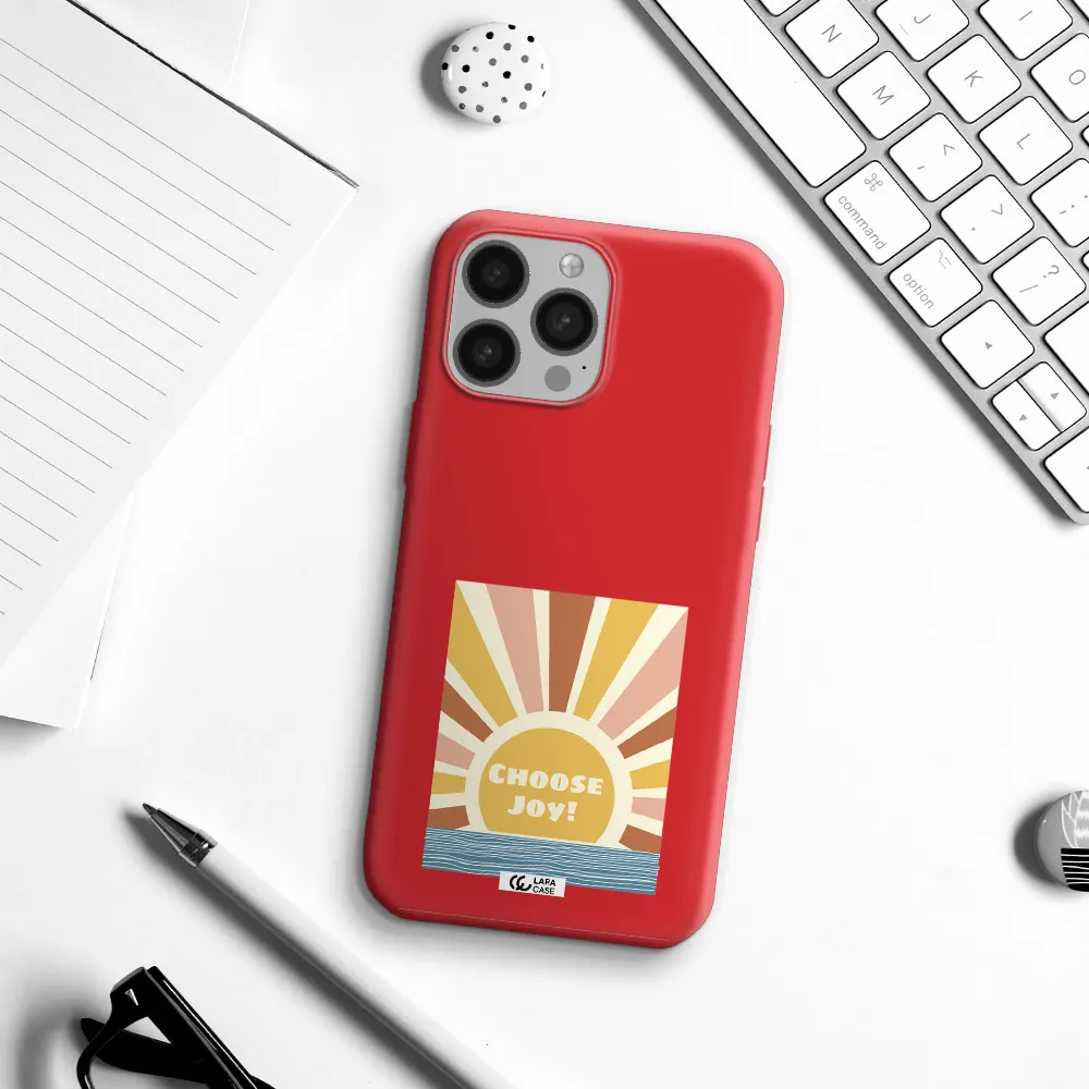 Sunshine Apple iPhone 13 Pro Max Silicone Imperial Red Case
