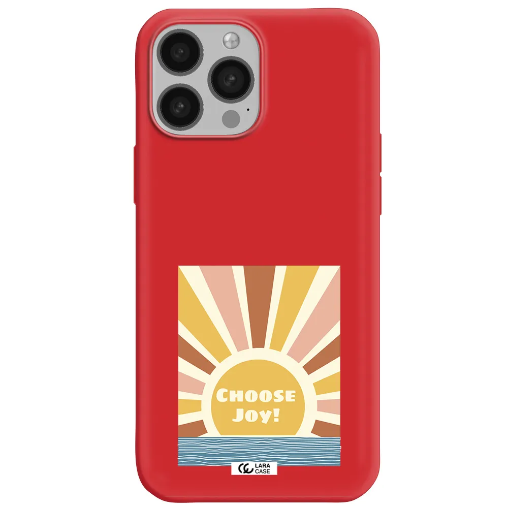 Sunshine Apple iPhone 13 Pro Silicone Imperial Red Case