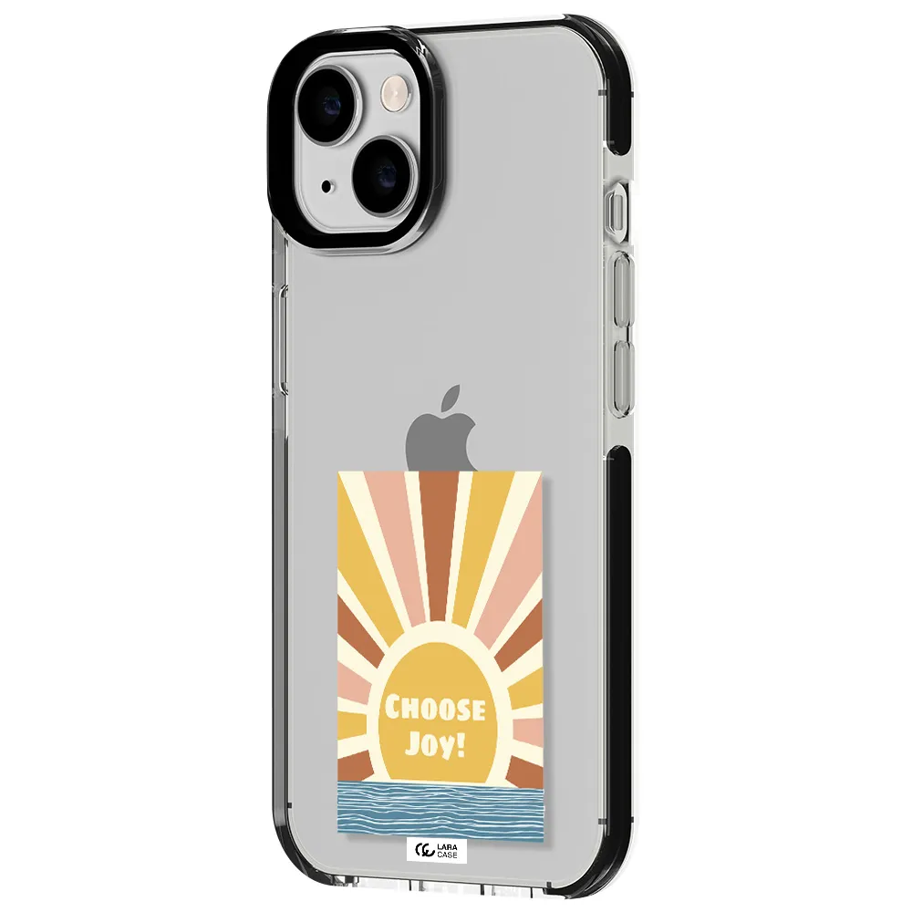 Sunshine Apple iPhone 14 impact black border Case