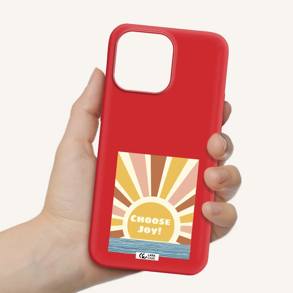 Sunshine Apple iPhone 14 pro Silicone Imperial Red Case