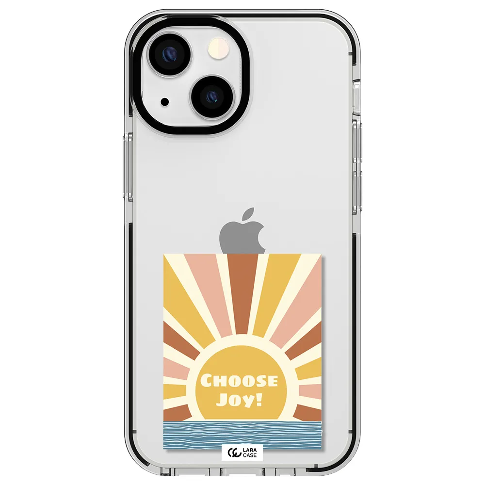 Sunshine Apple iPhone 15 impact black border Case