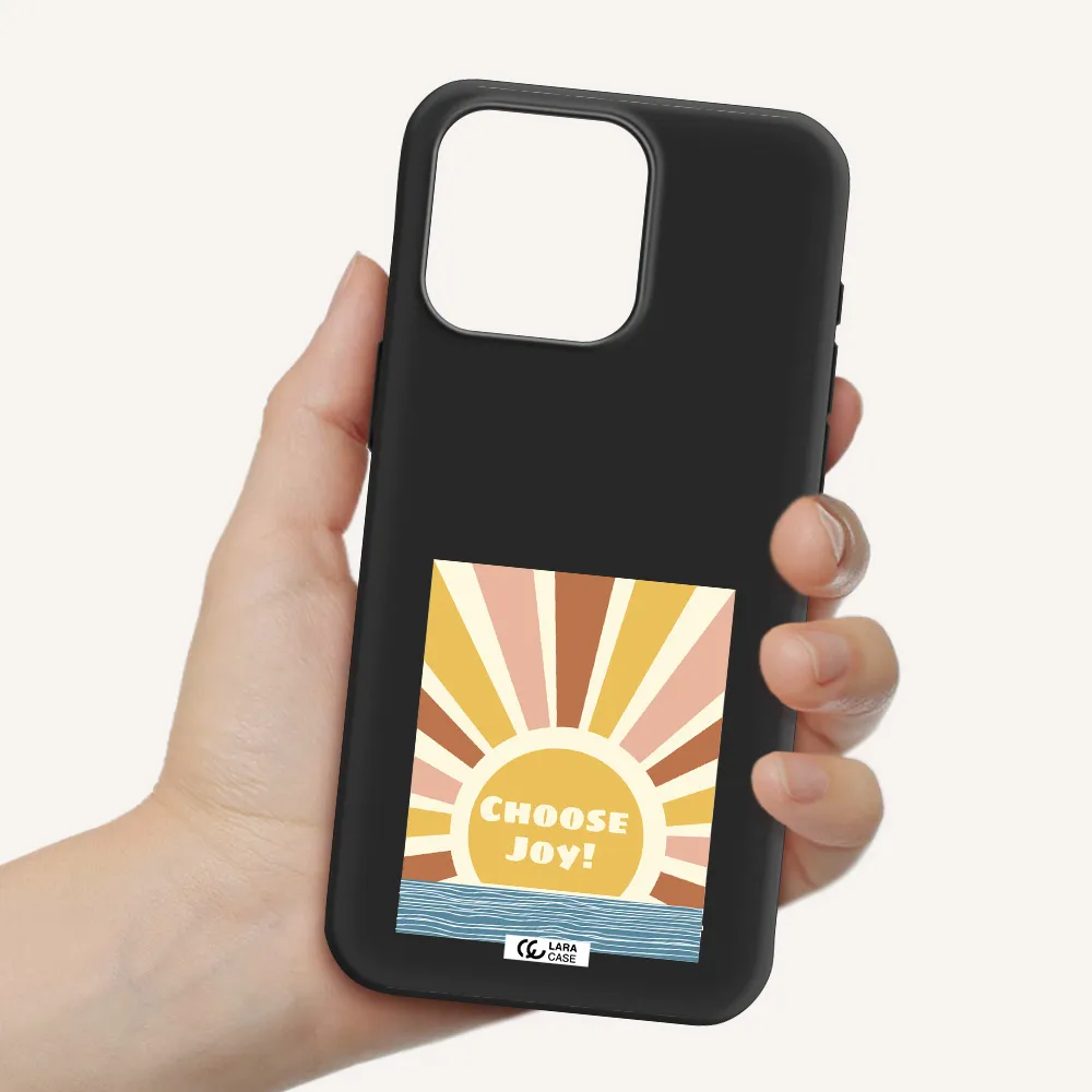 Sunshine Apple Iphone 15 Pro max Silicone black Case